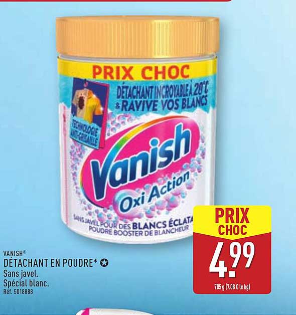 DÉTACHANT EN POUDRE VANISH OXI ACTION