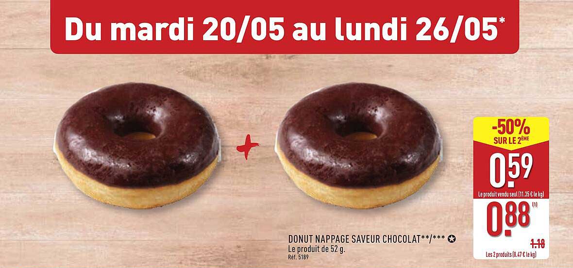 DONUT NAPPAGE SAVEUR CHOCOLAT