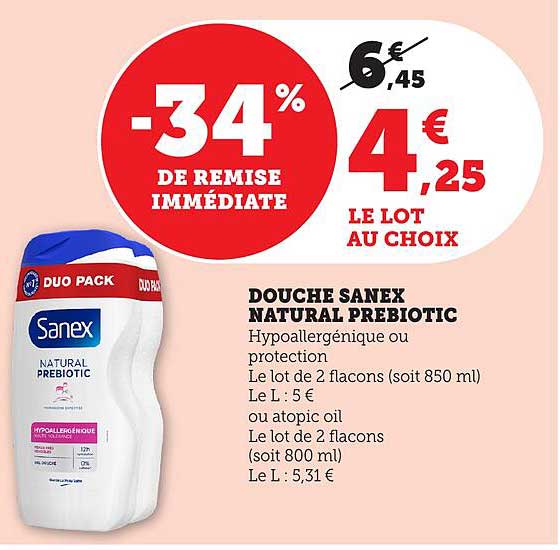 DOUCHE SANEX NATURAL PREBIOTIC