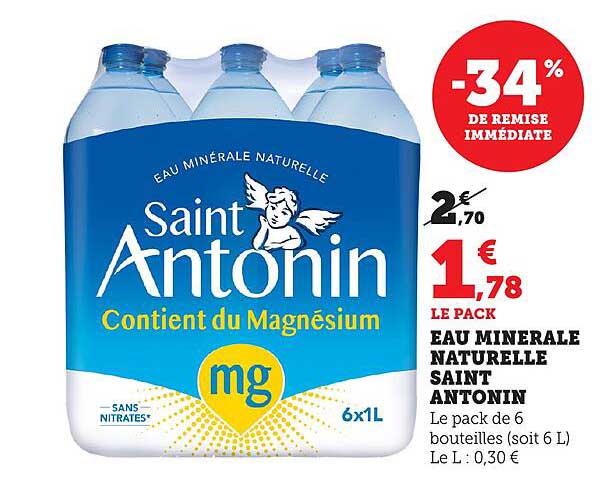 EAU MINERALE NATURELLE SAINT ANTONIN