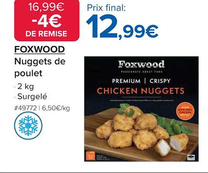 FOXWOOD Nuggets de poulet