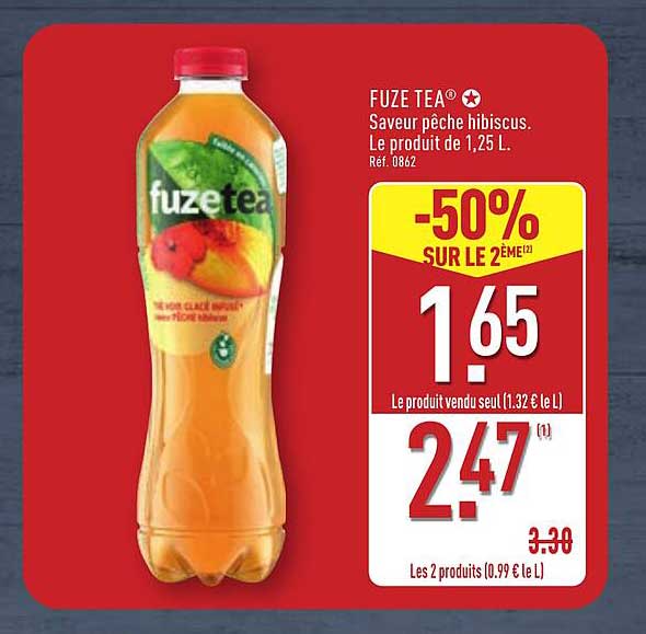 FUZE TEA Saveur pêche hibiscus