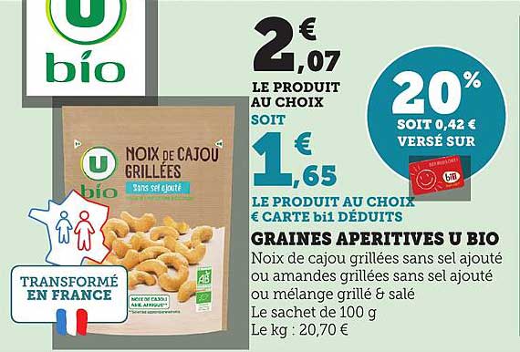 GRAINES APÉRITIVES U BIO