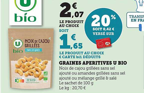 GRAINES APÉRITIVES U BIO