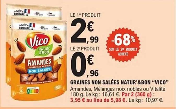 GRAINES NON SALÉES NATUR'&BON "VICO"