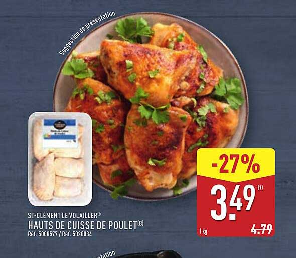 HAUTS DE CUISSE DE POULET