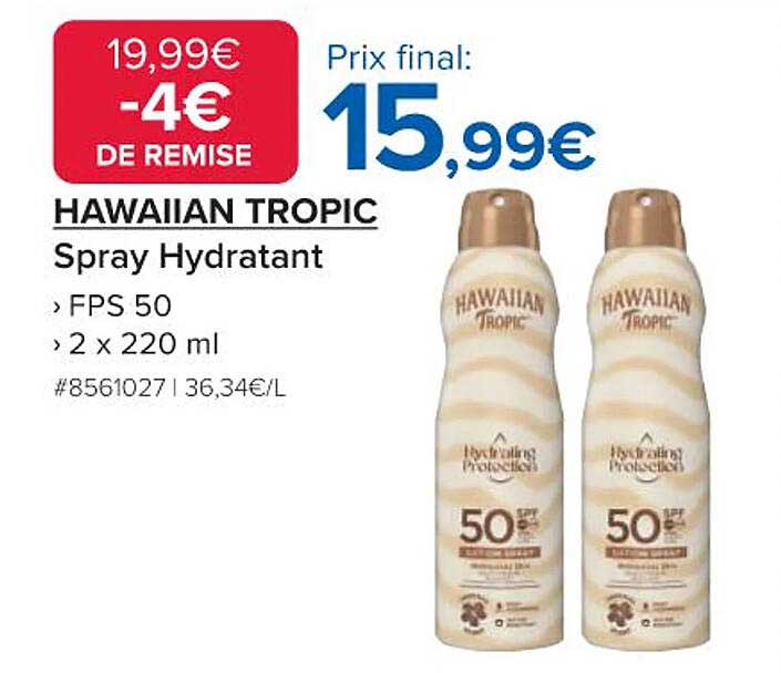 HAWAIIAN TROPIC Spray Hydratant