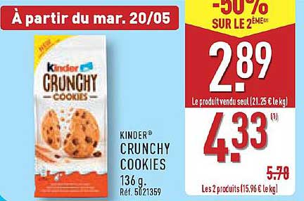 KINDER® CRUNCHY COOKIES