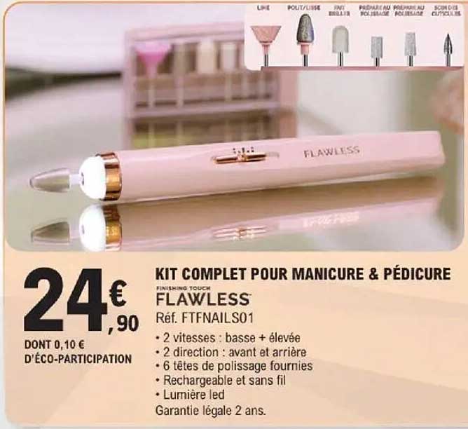 KIT COMPLET POUR MANICURE & PÉDICURE