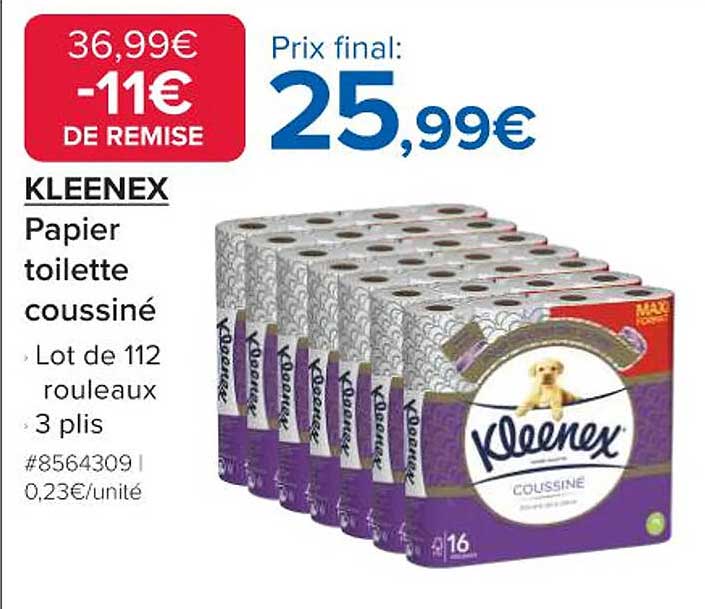 KLEENEX Papier toilette coussiné