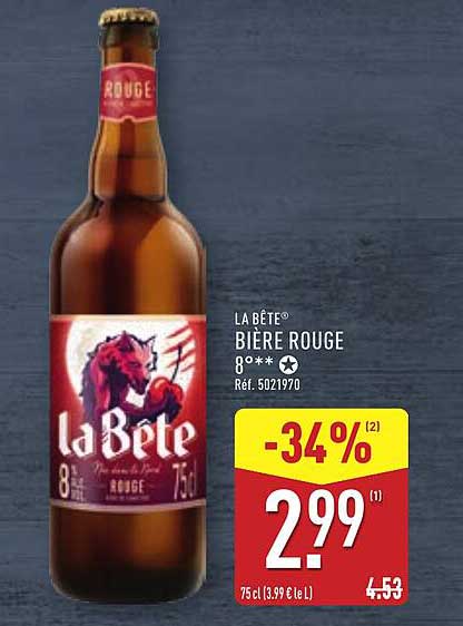 LA BÊTE® BIÈRE ROUGE 8°