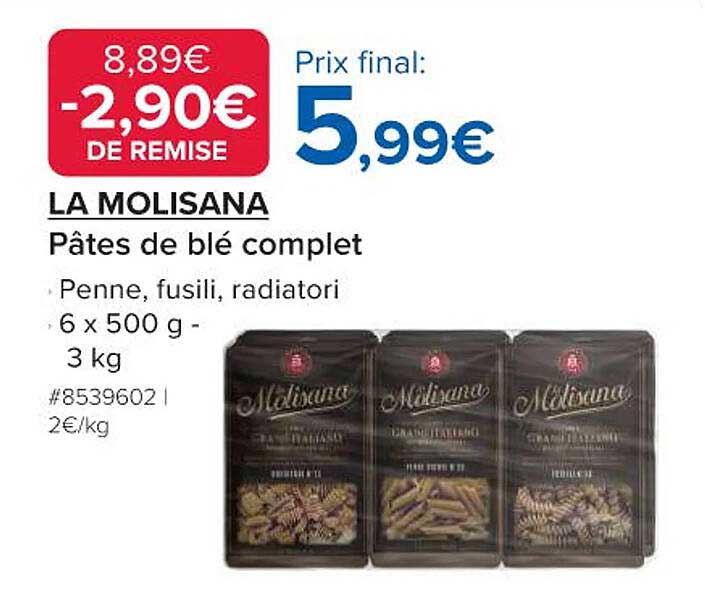 LA MOLISANA Pâtes de blé complet