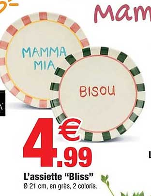 L’assiette “Bliss”