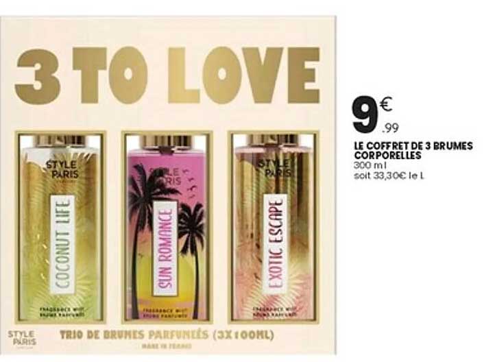 LE COFFRET DE 3 BRUMES CORPORELLES