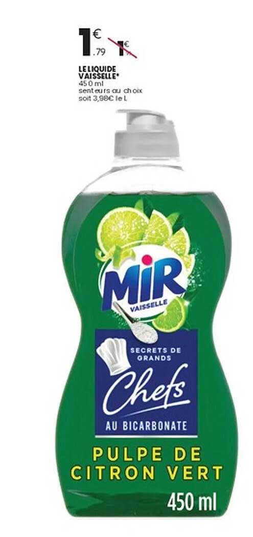 LE LIQUIDE VAISSELLE PULPE DE CITRON VERT