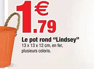 Le pot rond "Lindsey"