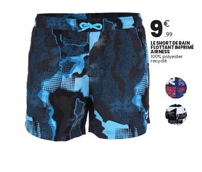 LE SHORT DE BAIN FLOTTANT IMPRIMÉ AIRNESS