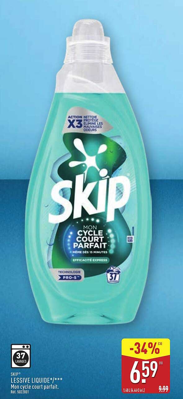 LESSIVE LIQUIDE SKIP - MON CYCLE COURT PARFAIT