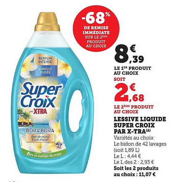 LESSIVE LIQUIDE SUPER CROIX PAR X-TRA