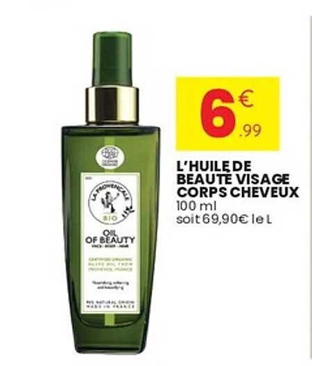 L'HUILE DE BEAUTÉ VISAGE CORPS CHEVEUX