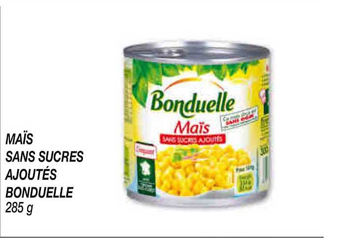 MAÏS SANS SUCRES AJOUTÉS BONDUELLE 285 g