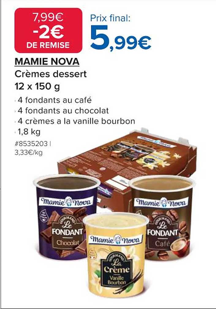 MAMIE NOVA Crèmes dessert
