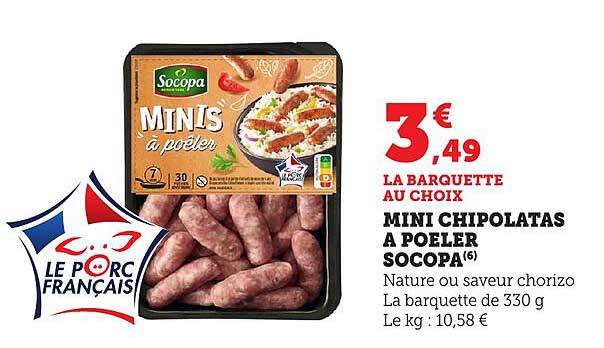 MINI CHIPOLATAS A POELER SOCOPA