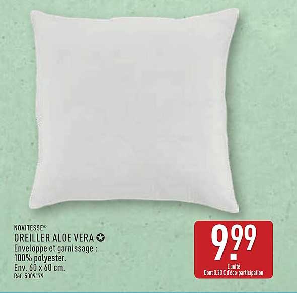 OREILLER ALOE VERA