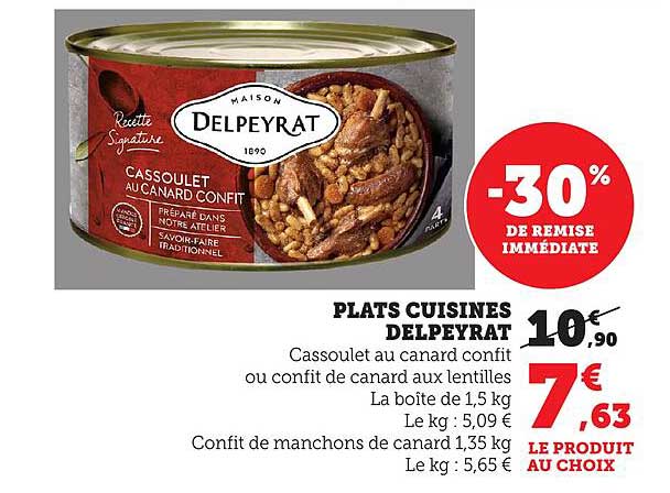PLATS CUISINES DELPEYRAT