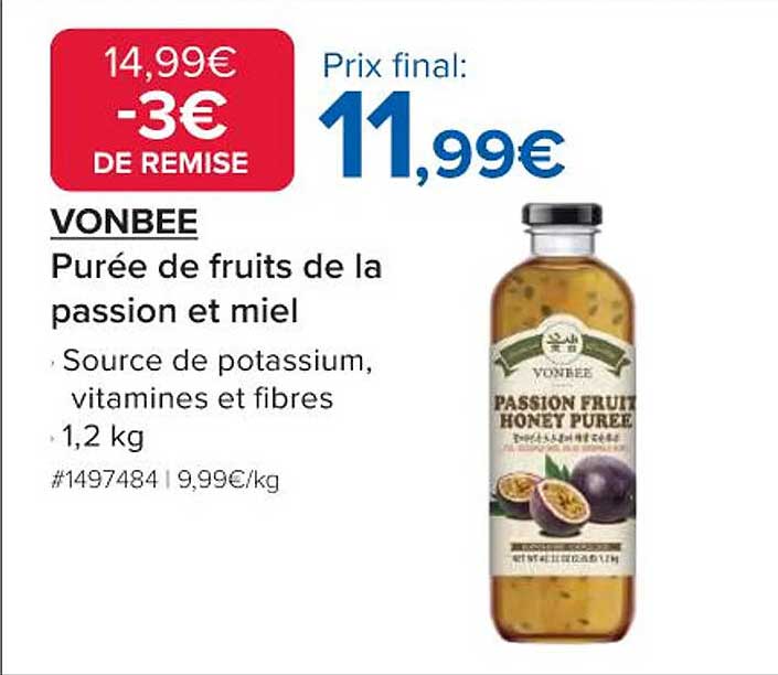 Purée de fruits de la passion et miel