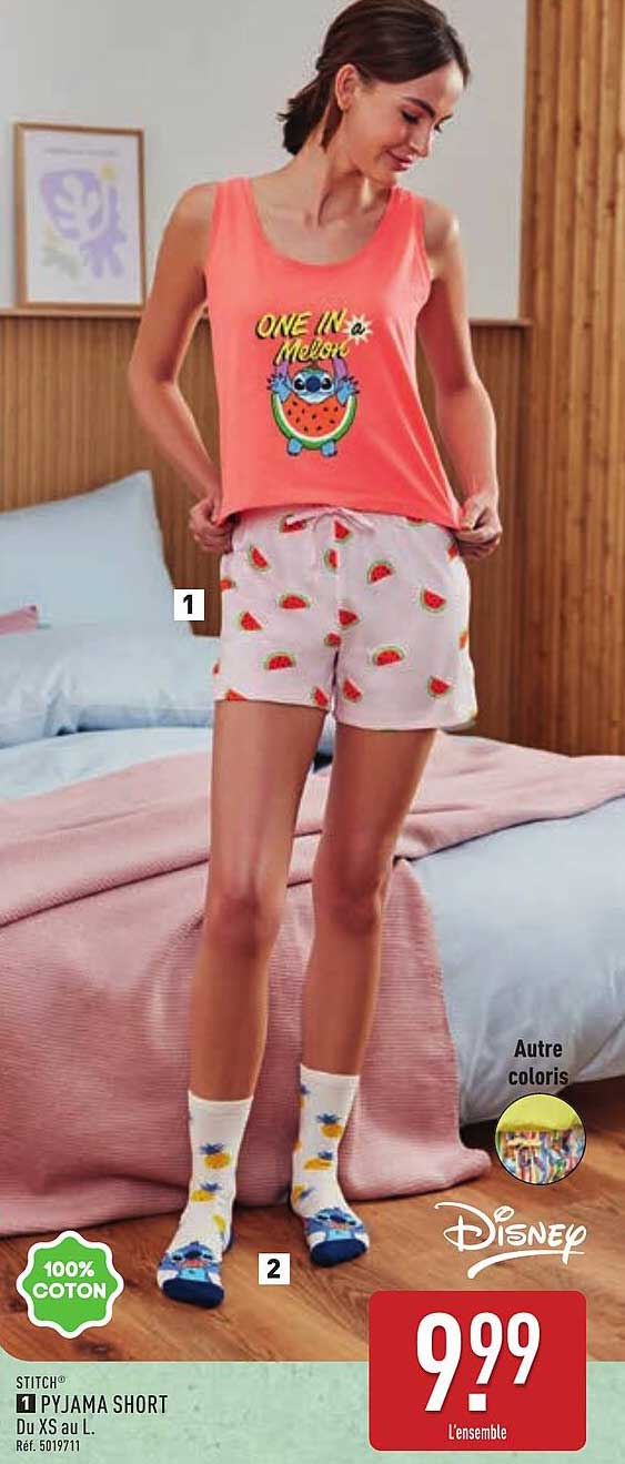 PYJAMA SHORT Du XS au L.