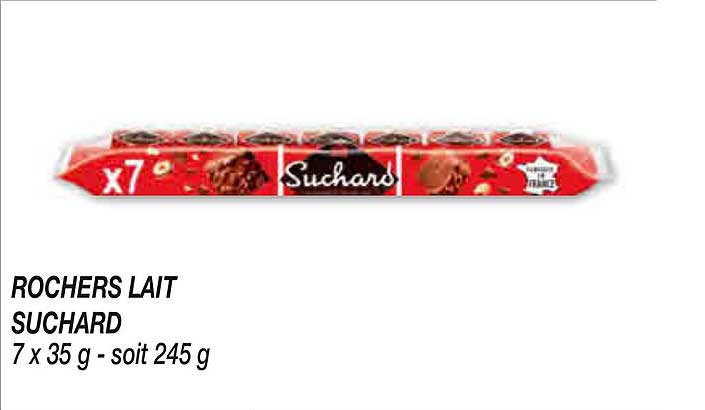 ROCHERS LAIT SUCHARD 7 x 35 g - soit 245 g