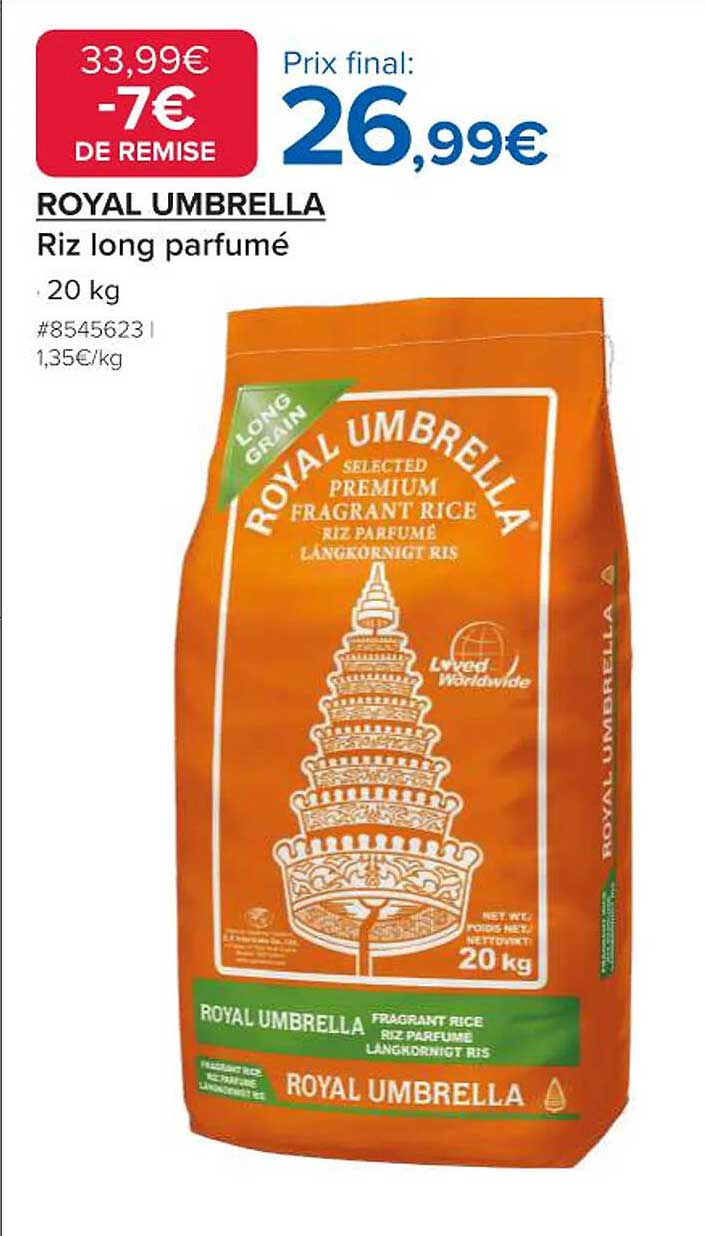 ROYAL UMBRELLA Riz long parfumé