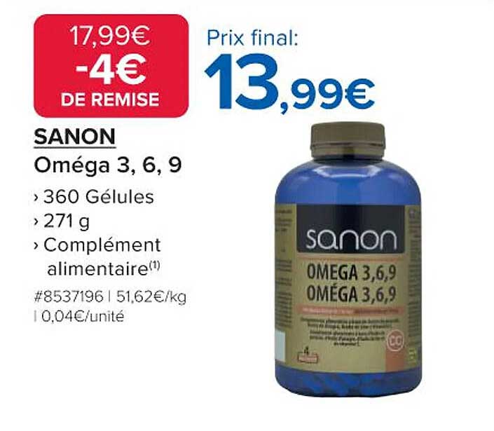 SANON Oméga 3, 6, 9
