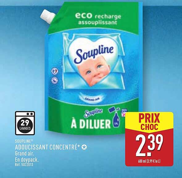 SOUPLINE® ADOUCISSANT CONCENTRÉ Grand air