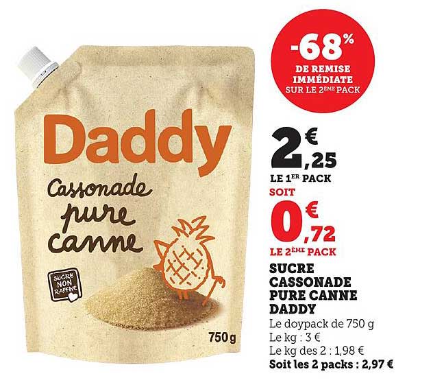 Sucre Cassonade Pure Canne Daddy
