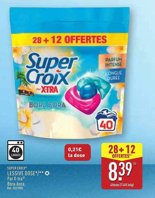 SUPER CROIX LESSIVE DOSE Bora Bora - 40 lavages