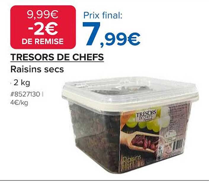TRESORS DE CHEFS Raisins secs