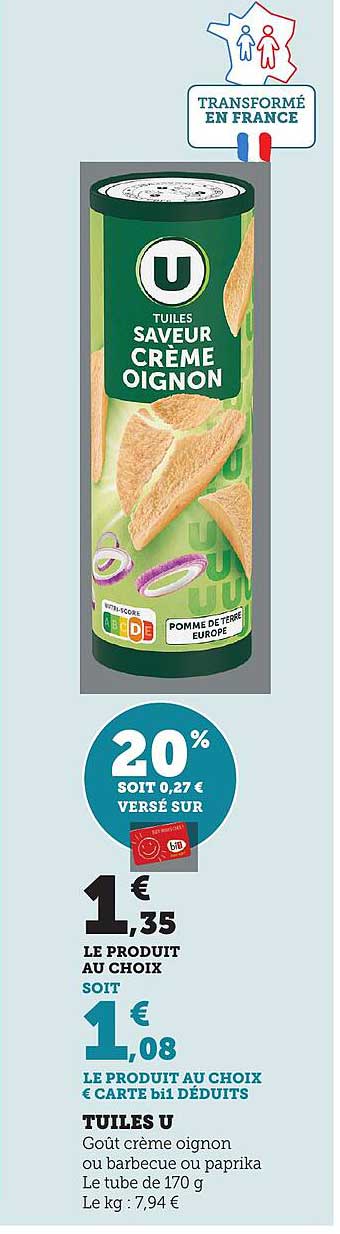 TUILES SAVEUR CREME OIGNON