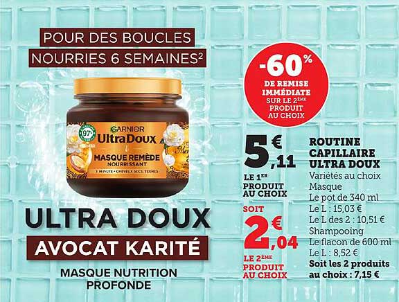 ULTRA DOUX AVOCAT KARITÉ