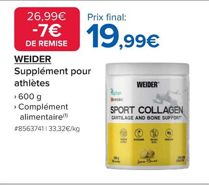 WEIDER Supplément pour athlètes