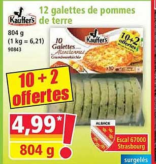 12 galettes de pommes de terre