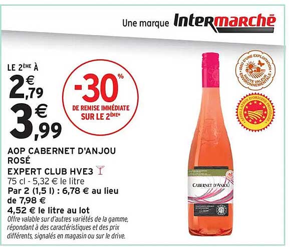AOP CABERNET D'ANJOU ROSÉ EXPERT CLUB HVE3