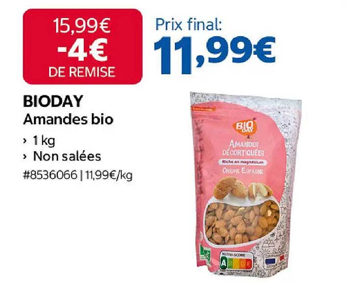 BIODAY Amandes bio