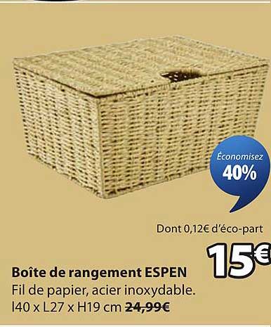 Boîte de rangement ESPEN