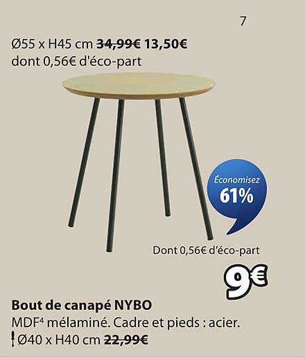 Bout de canapé NYBO