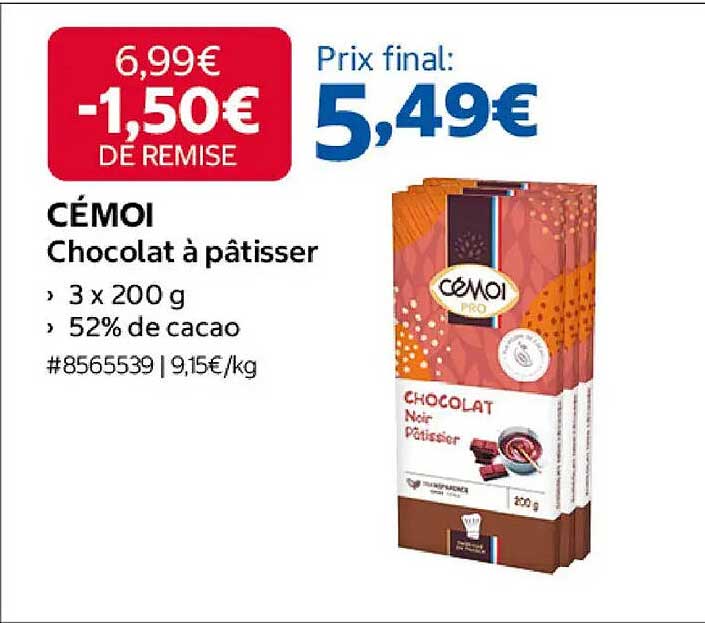 CÉMOI Chocolat à pâtisser