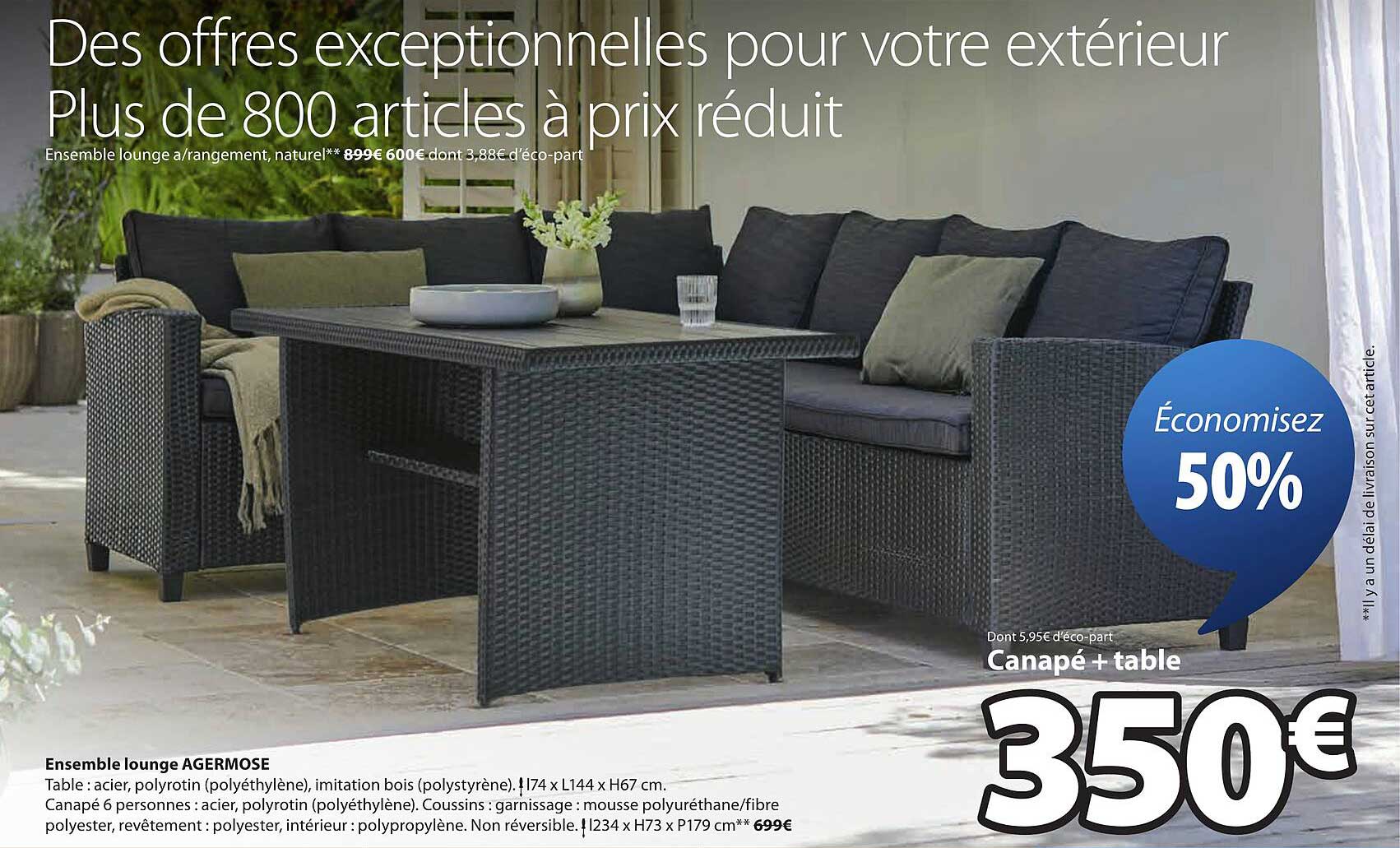 Ensemble lounge AGERMOSE