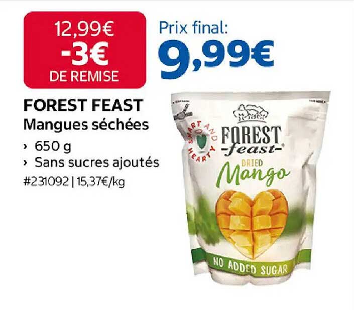 FOREST FEAST Mangues séchées