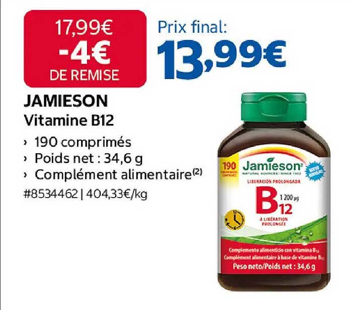 JAMIESON Vitamine B12
